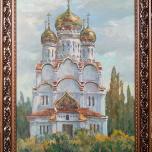 Картина маслом Храм